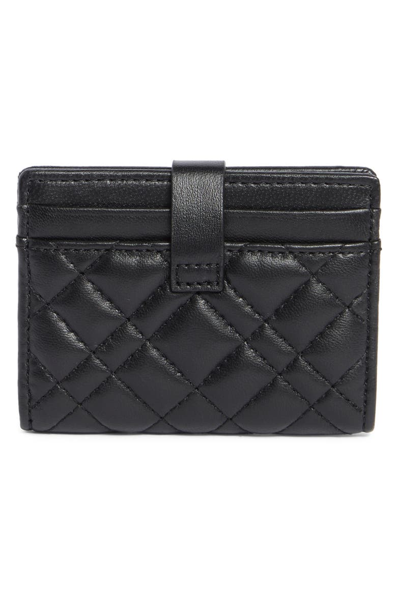 Quilted Leather Case Case, Alternate, color, BLACK