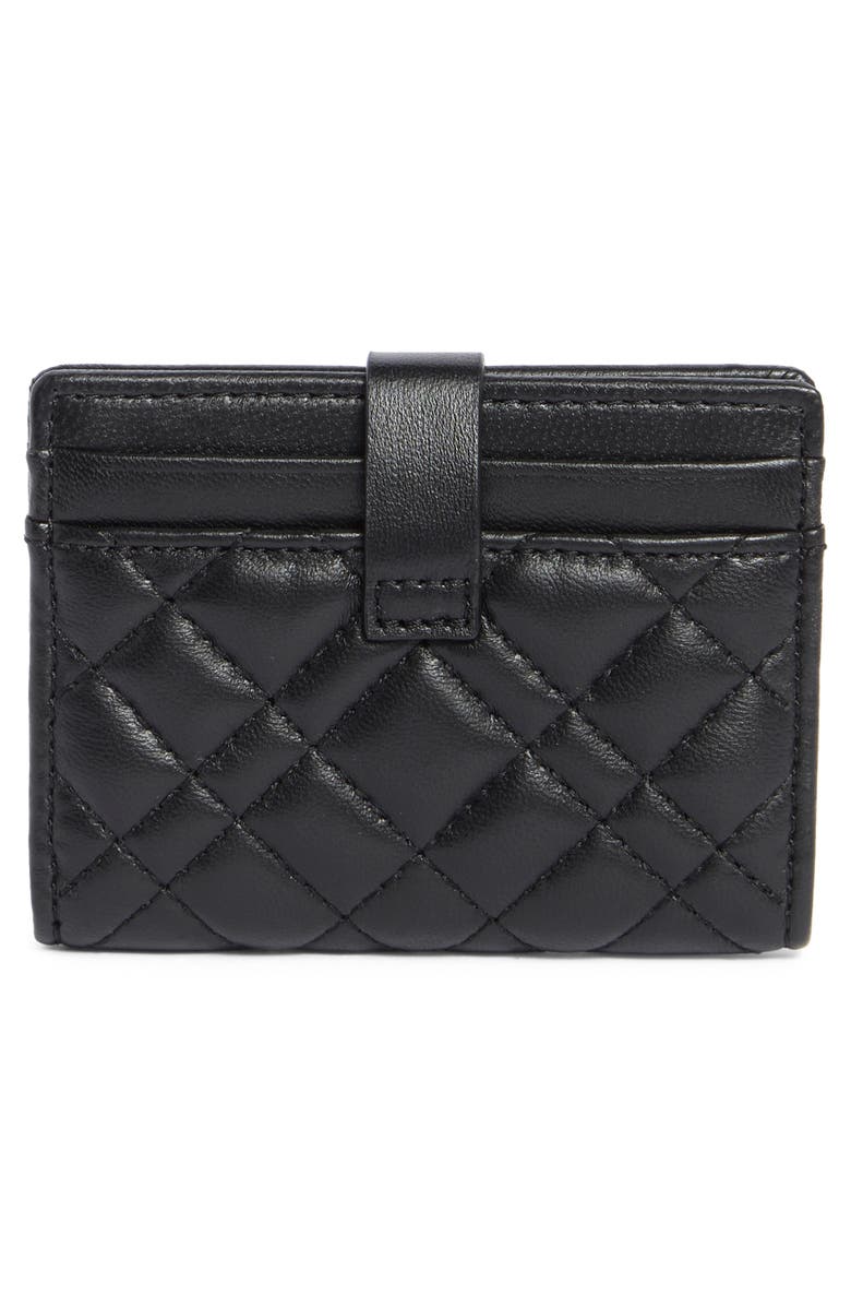 Kurt Geiger London Quilted Leather Case Case, Alternate, color, Black