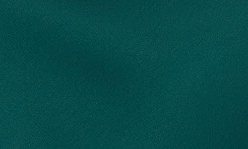 Cece Cowl Neck Sequin Cuff Charmeuse Top In Green