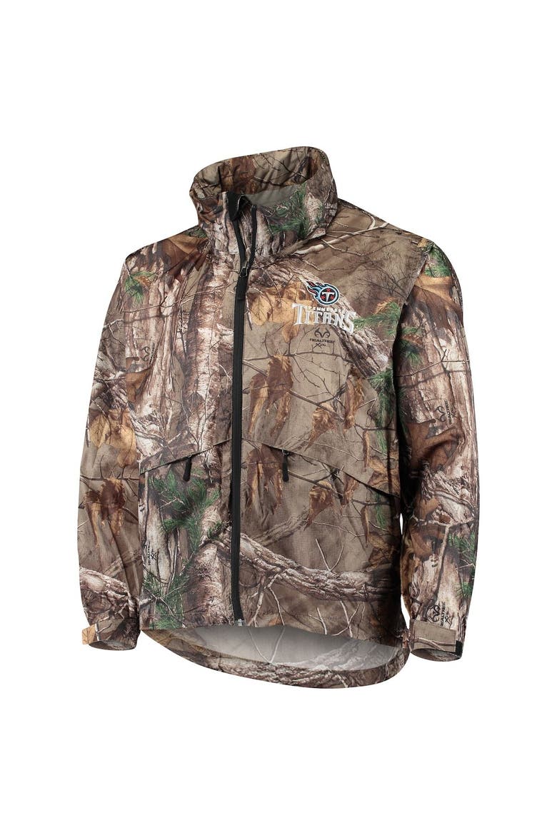 Men's Dunbrooke Realtree Camo Tennessee Titans Circle Sportsman Waterproof Packable Full-Zip Jacket, Alternate, color, Realtree Camo