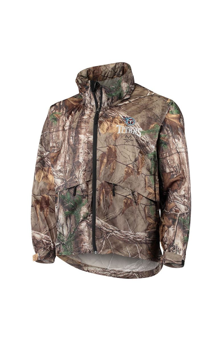 DUNBROOKE Men's Dunbrooke Realtree Camo Tennessee Titans Circle Sportsman Waterproof Packable Full-Zip Jacket, Alternate, color,