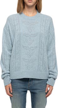 Zadig & Voltaire Markuz Pointelle Crewneck Sweater