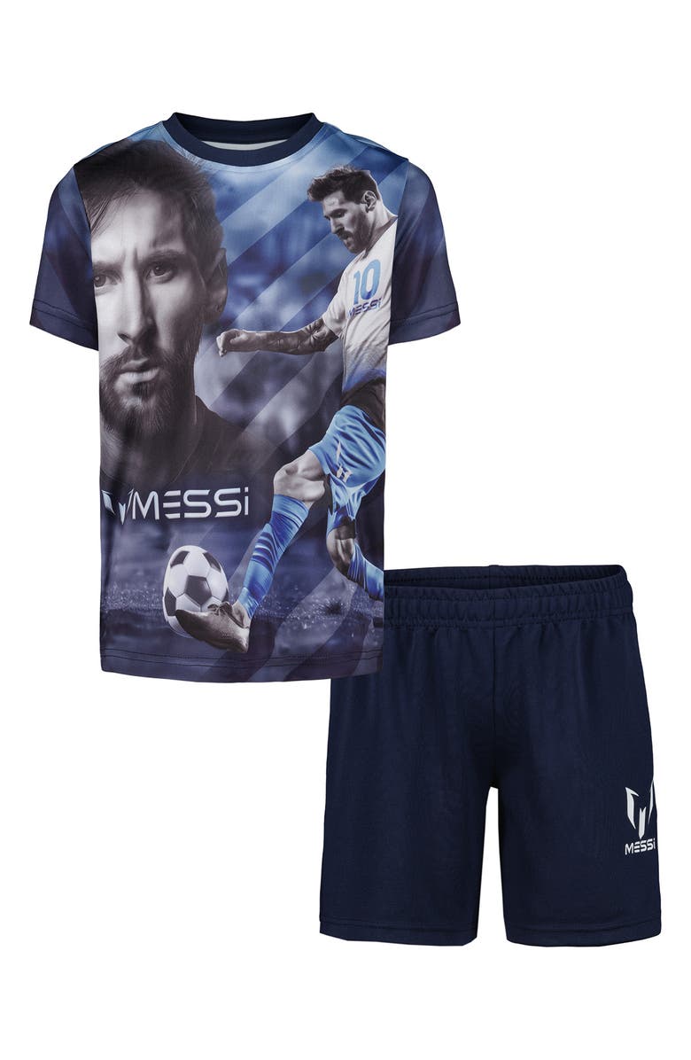 Messi Kids' Graphic Short Sleeve T-Shirt & Shorts Set, Main, color, 