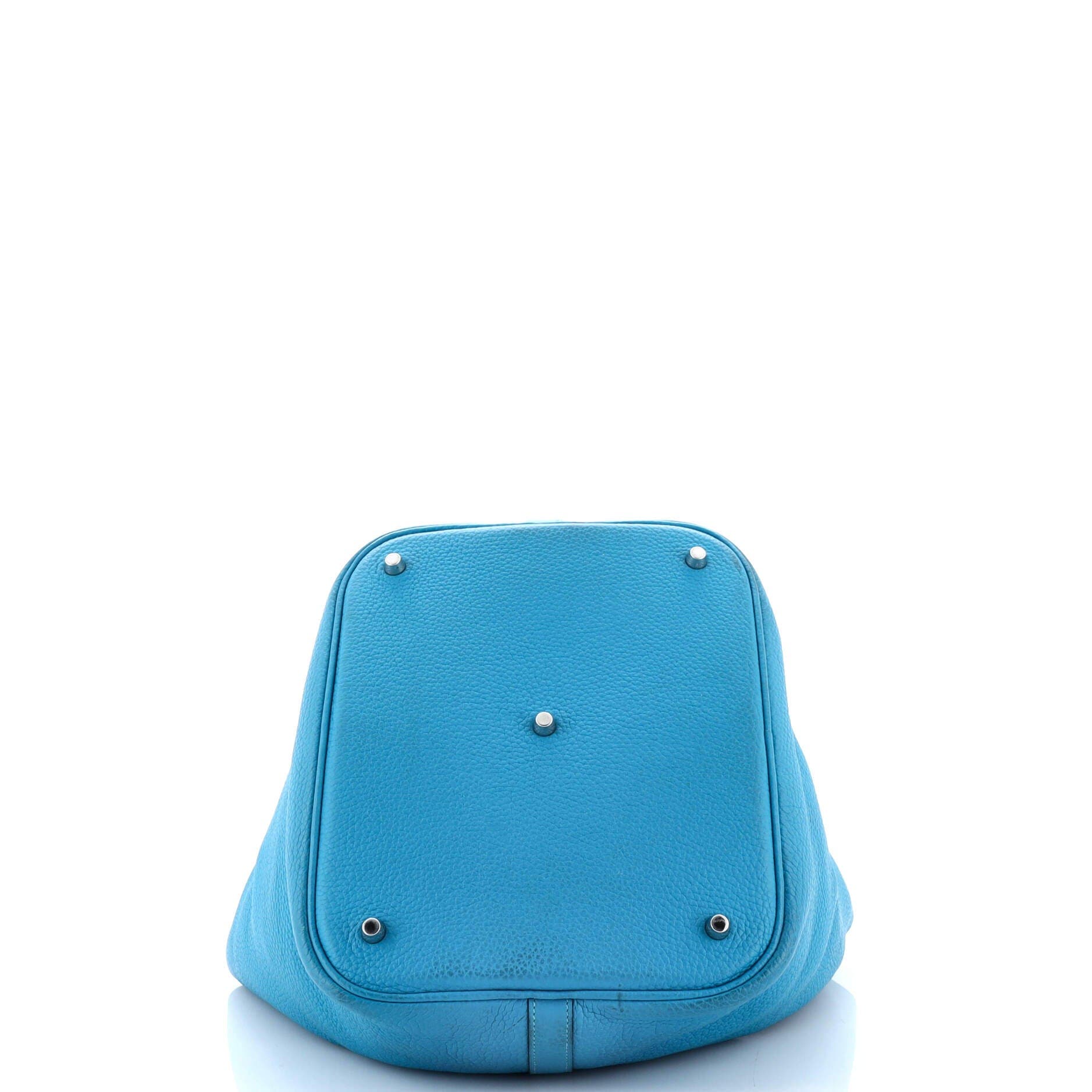 Pre-Owned Hermes Picotin Lock Bag Clemence GM, Alternate, color, Turquoise