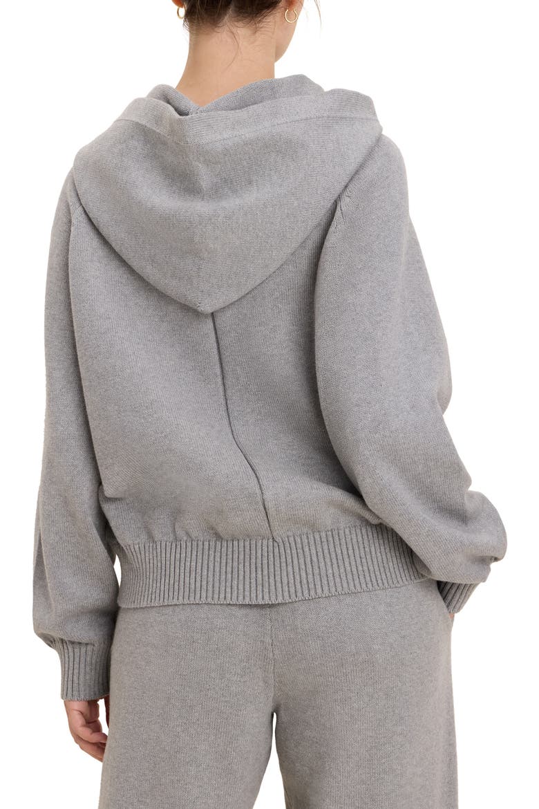 Cotton Sweater Hoodie, Alternate, color, GREY HEATHER