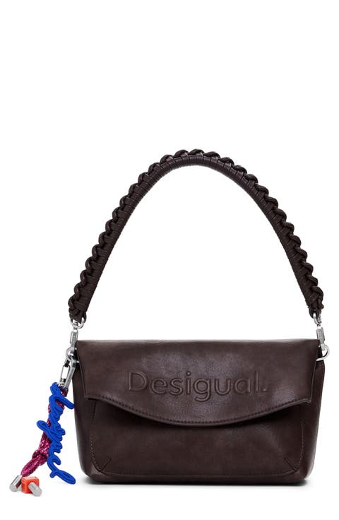 Medium Faux Leather Shoulder Bag
