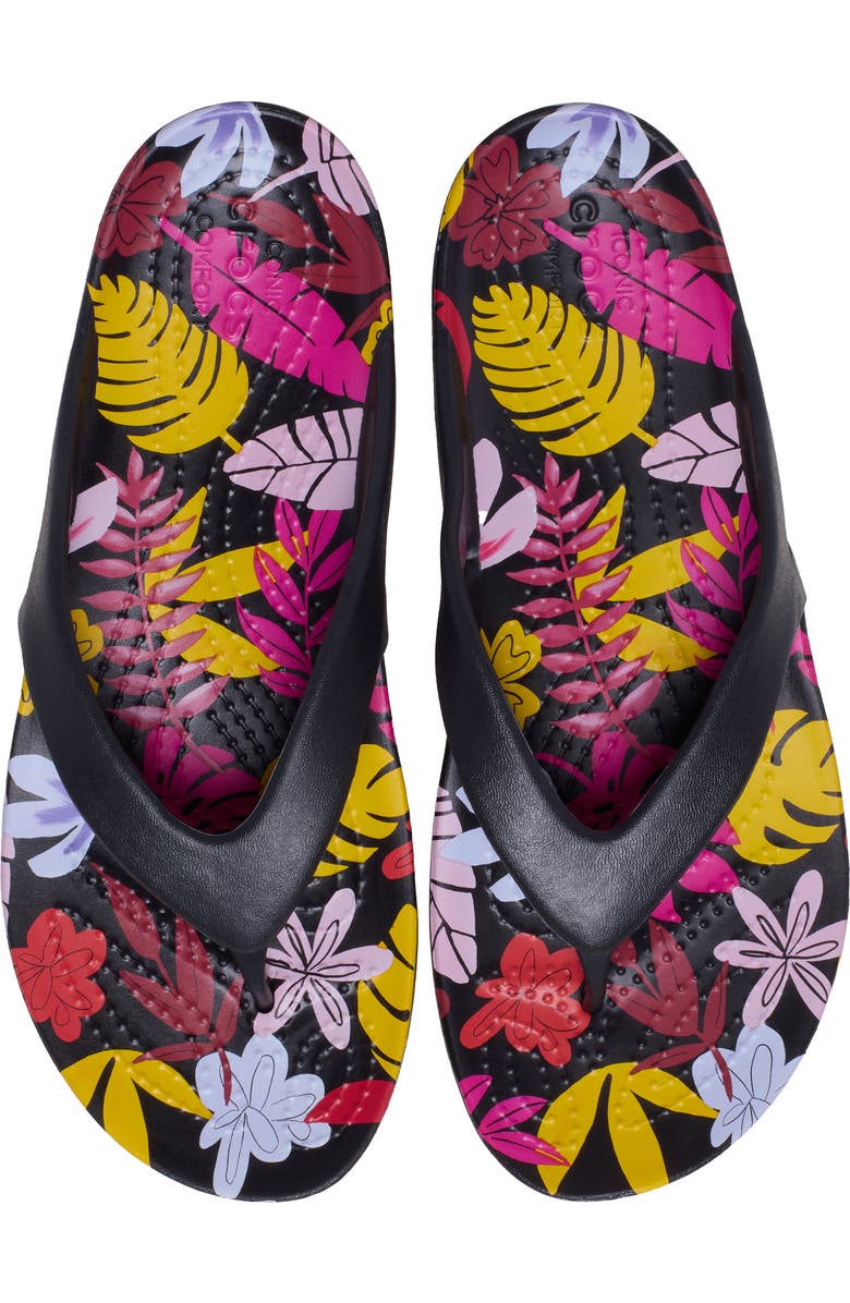 CROCS Kadee II Tropical Flip Flop Sandal, Alternate, color,