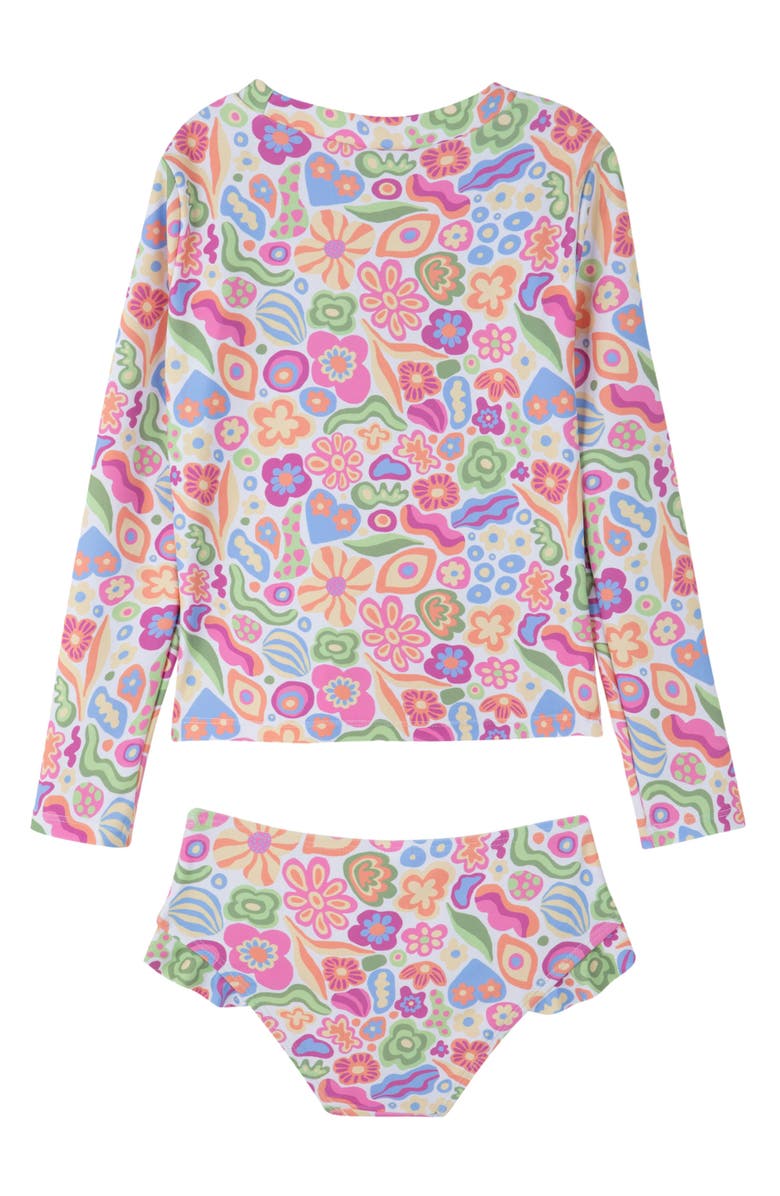 Gottex Kids Under the Sea Long Sleeve Rash Guard Set, Alternate, color, Multi