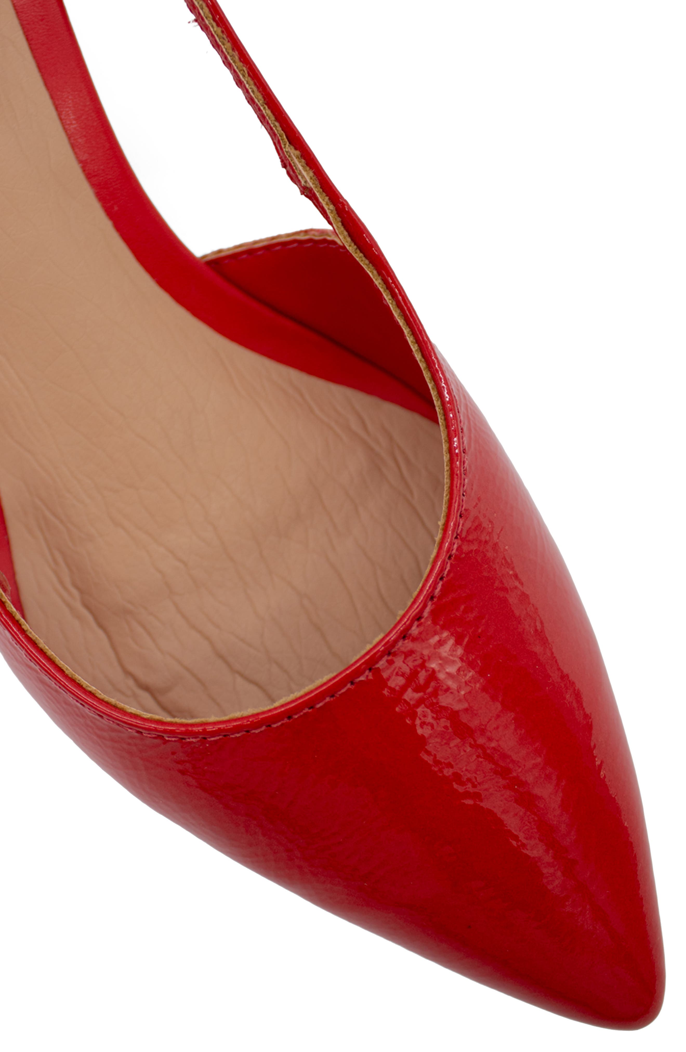 Botolivia Legacy Pointed Toe Slingback Pump, Alternate, color, VERMELHO