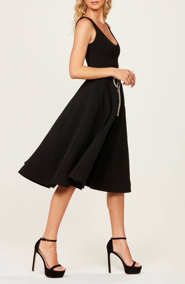 HELSI Helena Midi Cocktail Dress, Alternate, color, Black