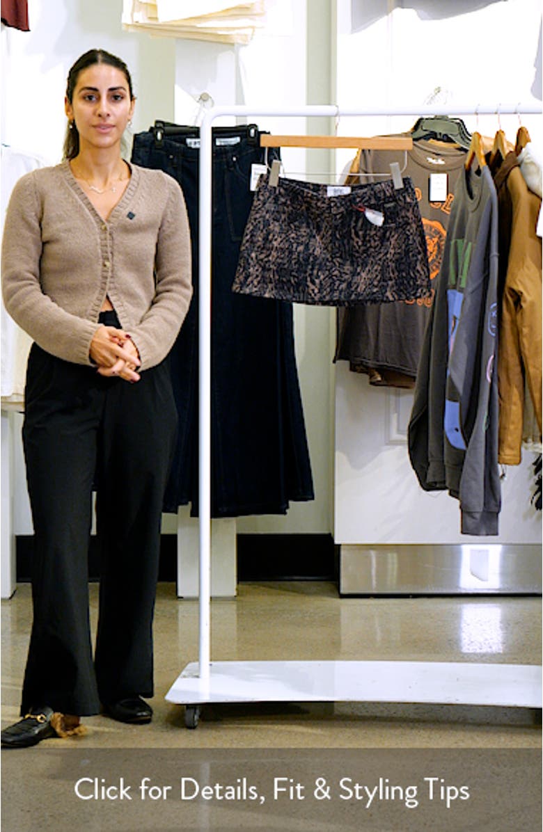 Leopard Print Ultra Miniskirt, sales video thumbnail