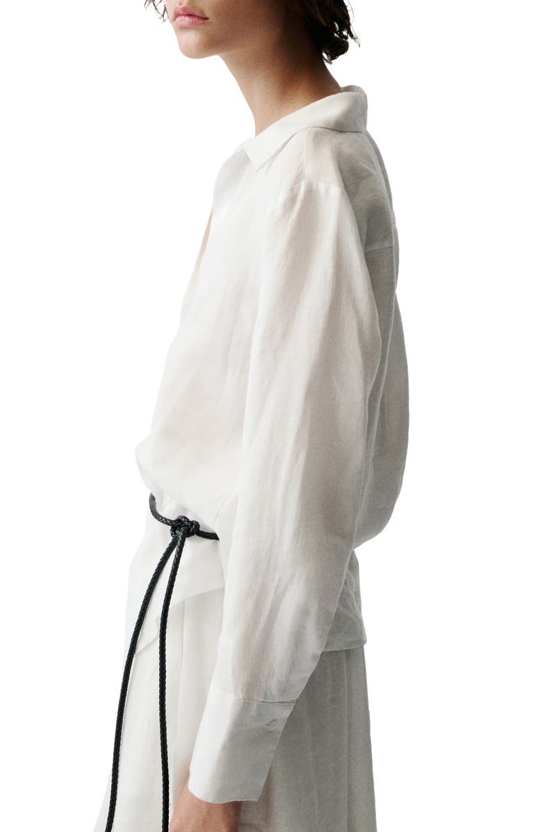 MANGO Linen Shirt, Alternate, color, 