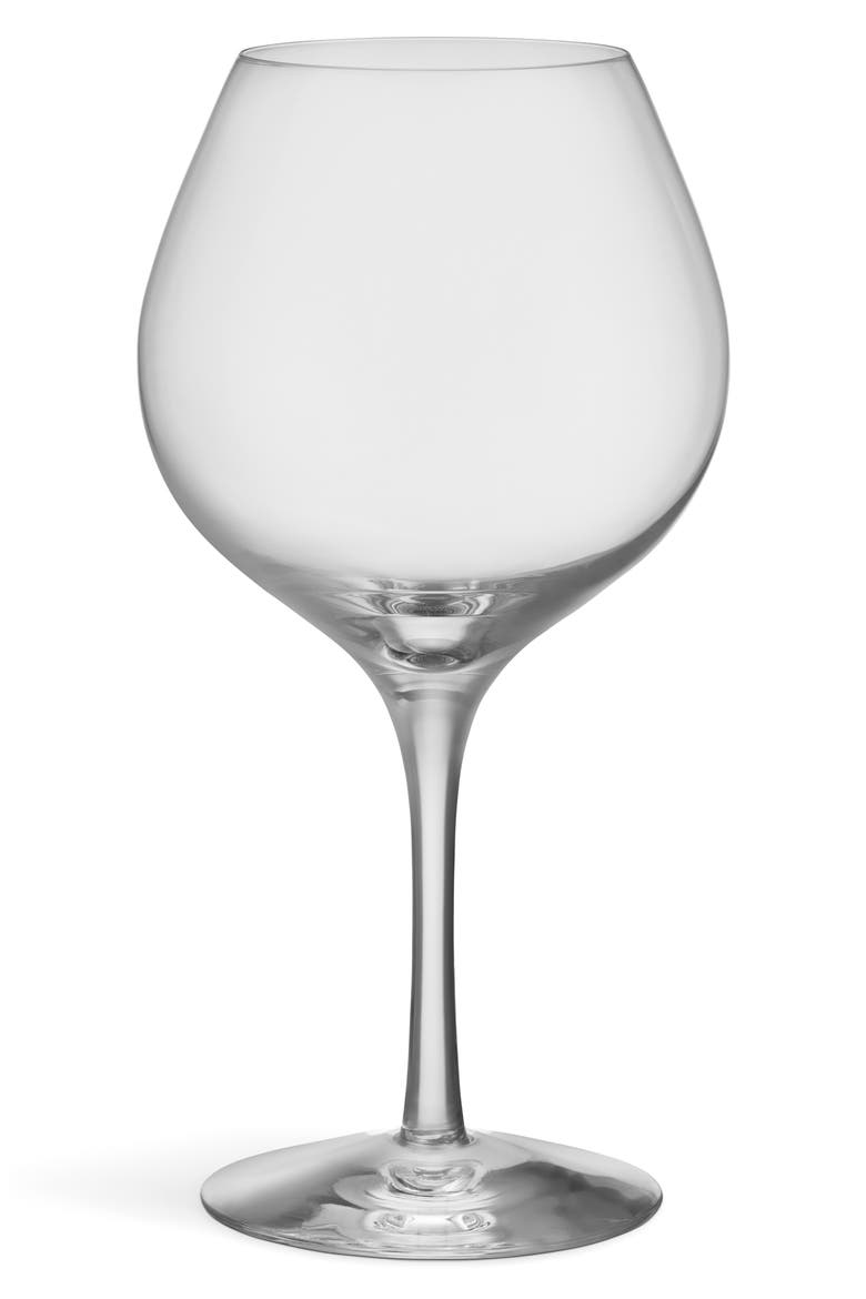 More Set of 4 Pinot Wine Glasses, Main, color, CLEAR