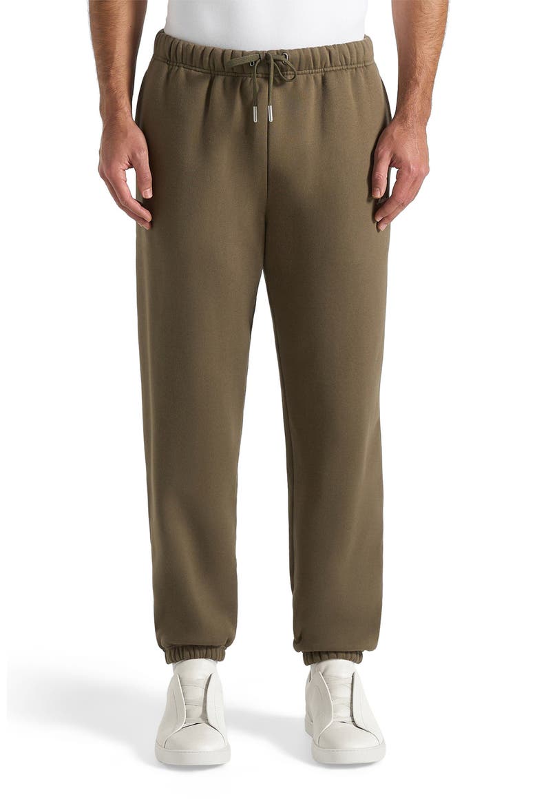 Signature Regular Fit Cuffed Sweatpants, Main, color, Olive