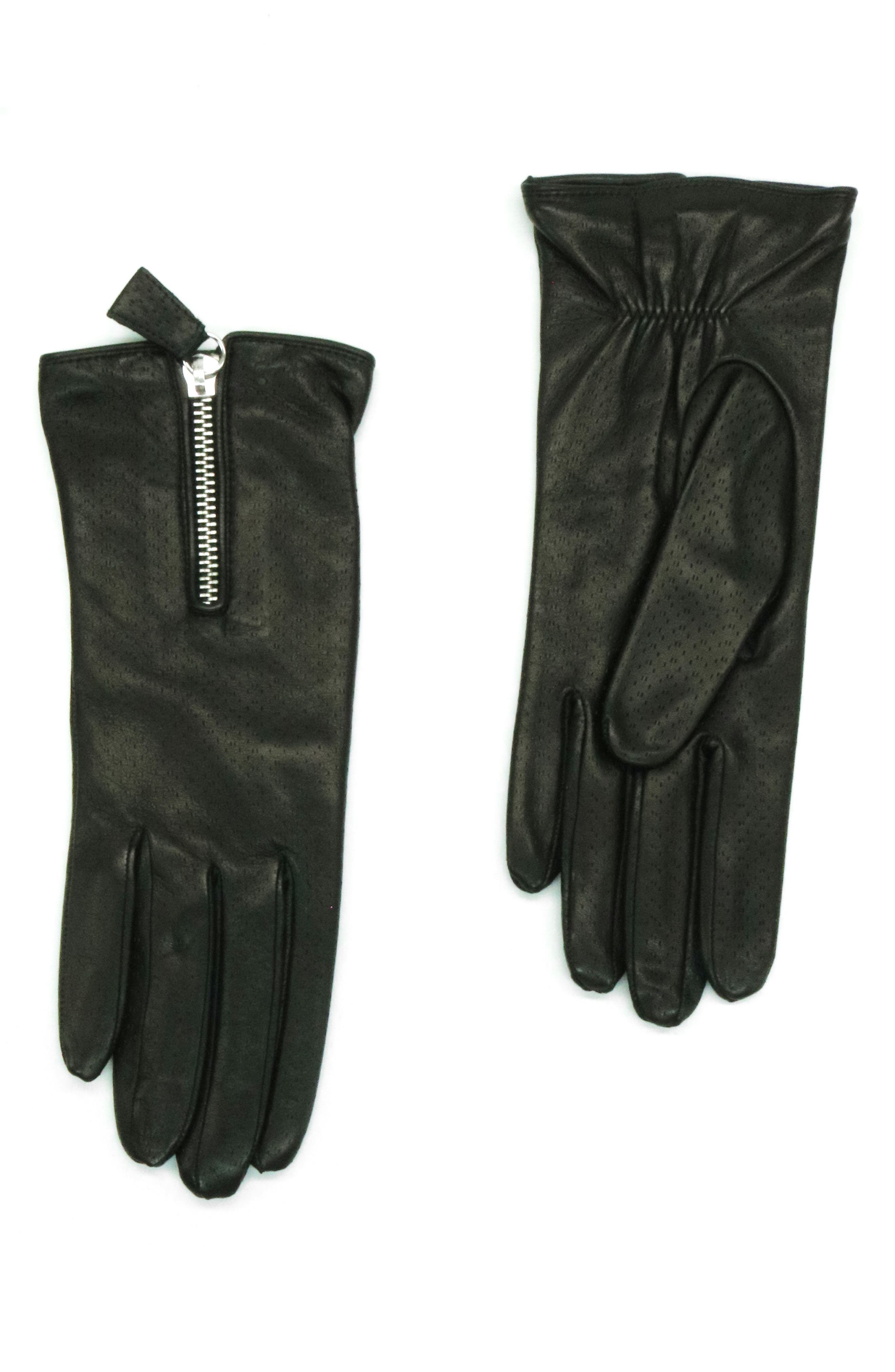 Portolano Zip Leather Gloves