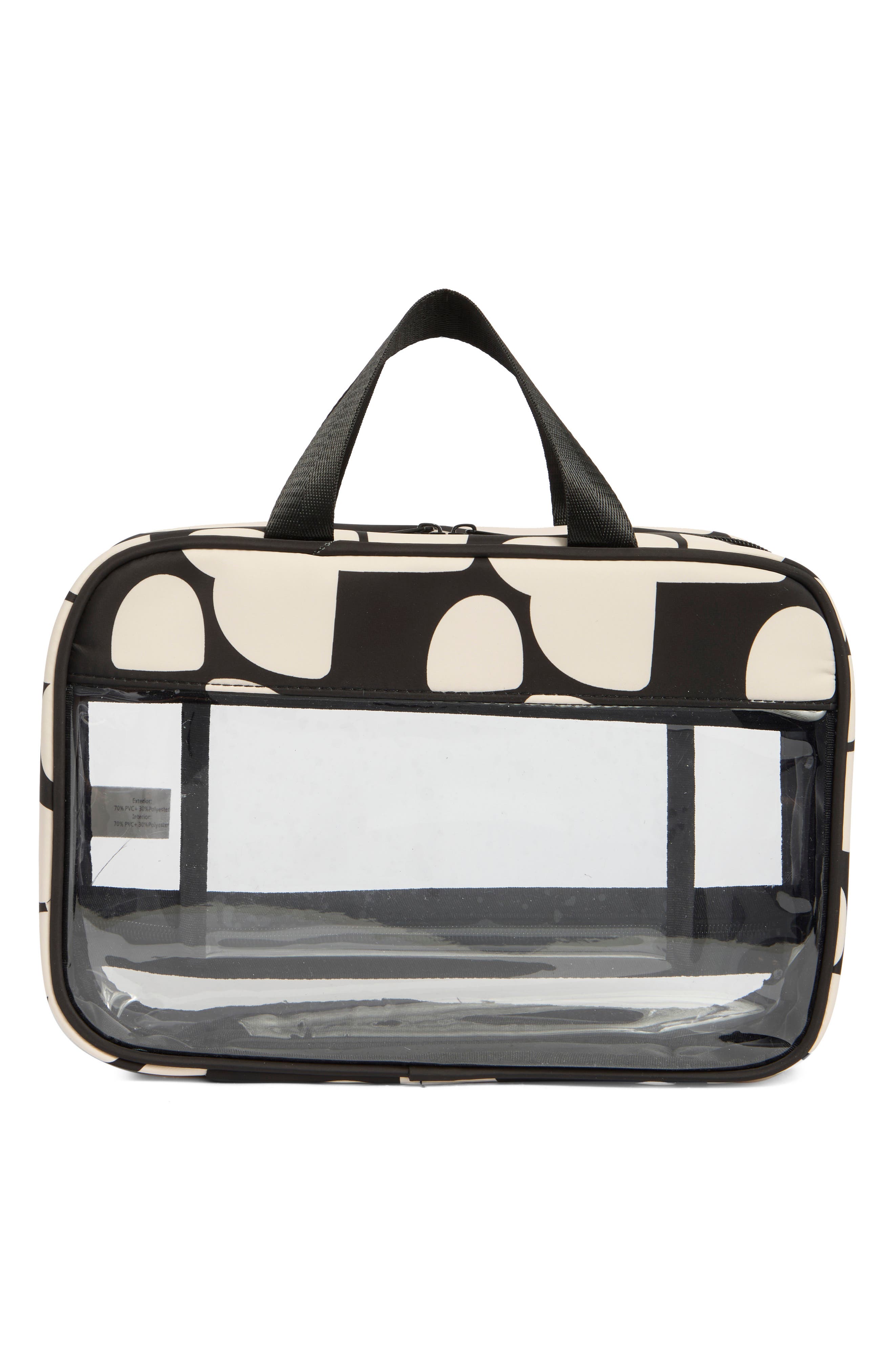 Box Quilted Clear Toiletry Case