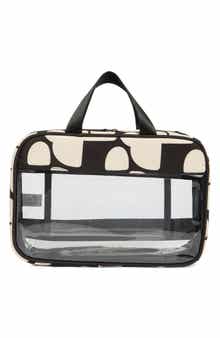Box Quilted Clear Toiletry Case