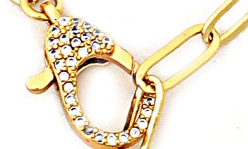 Panacea Pavé Crystal Y Necklace In Gold