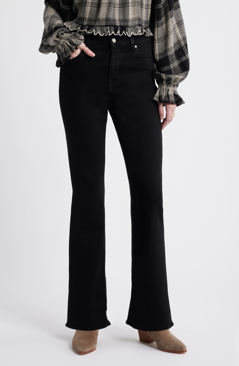 Treasure & Bond High Rise Flare Jeans, Main, color, Black Rinse