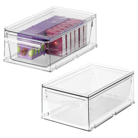 Stackable Storage Drawer for Fridge, Pantry, or Under Kitchen Sink - Clear