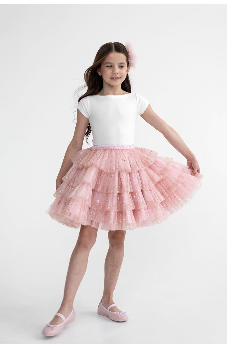 Mini Celebrities Twirl Tutu Skirt, Main, color, Sparkle Pink