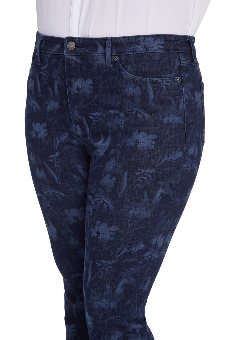 Floral Print High Waist Slim Bootcut Jeans, Alternate, color, BISHOP FLORAL MULTI LASER