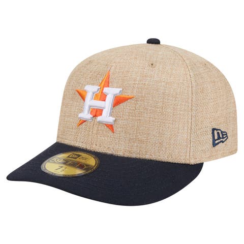 Men's New Era  Natural/Navy Houston Astros Twine 59FIFTY Fitted Hat