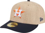 New Era Men's New Era Natural/Navy Houston Astros Twine 59FIFTY Fitted Hat