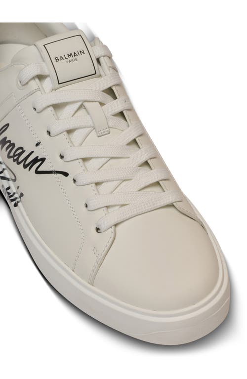 Balmain B-court Low-top Sneakers In White