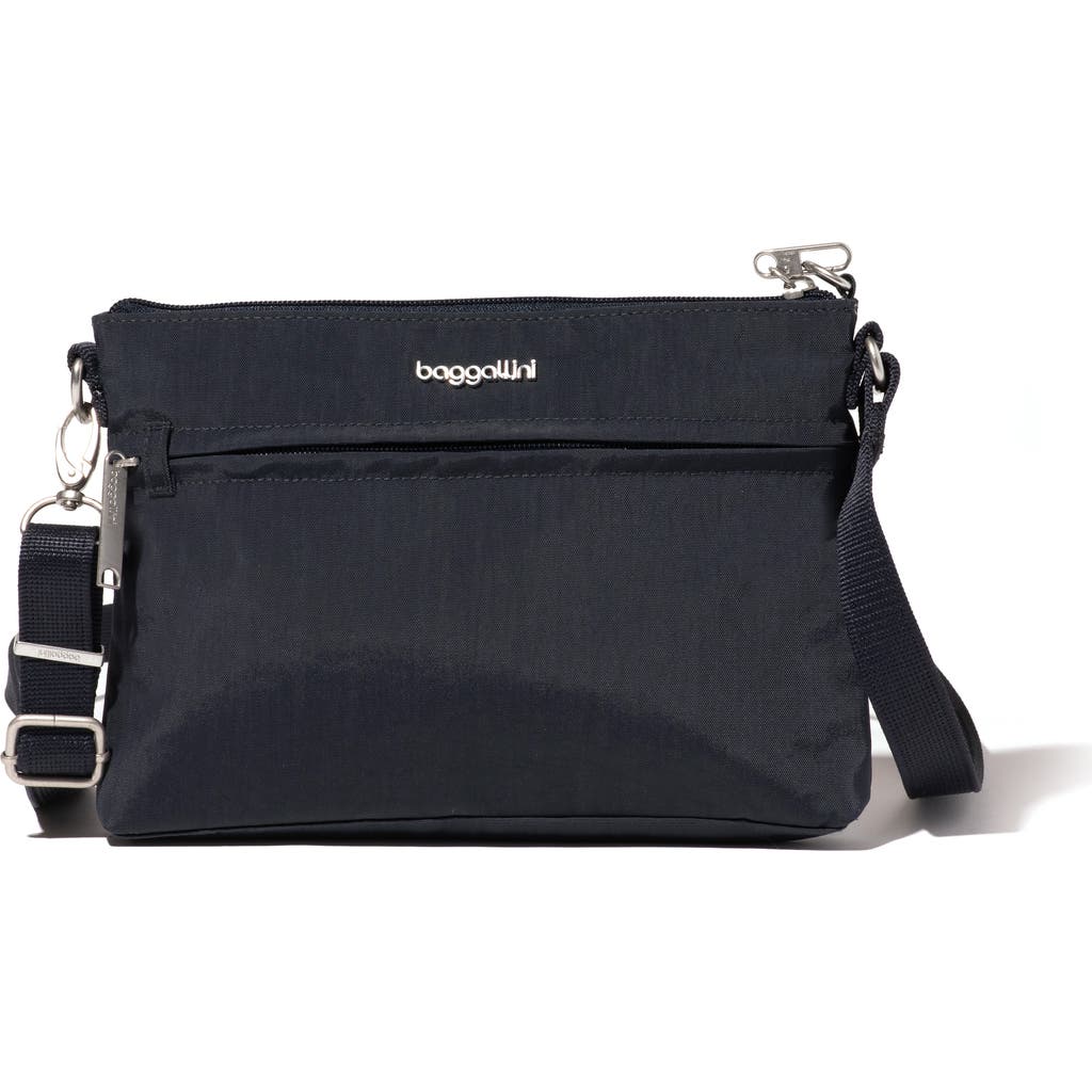 Baggallini Securtex Anti-theft Memento Crossbody Bag In Blue