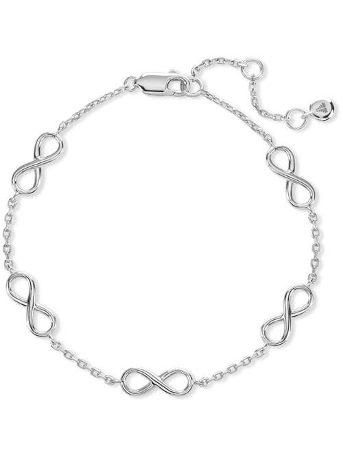 Devata Infinity Five-charm Chain Bracelet In Metallic