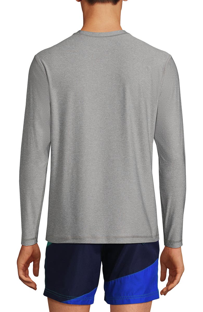 Lands' End Long Sleeve Swim Tee Rash Guard, Alternate, color, 