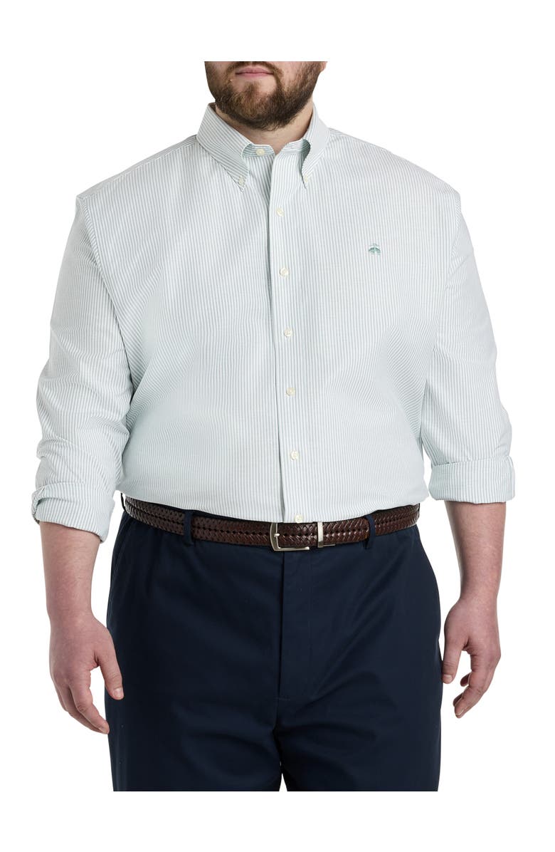 Brooks Brothers Big & Tall Non-Iron Striped Sport Shirt, Main, color, 