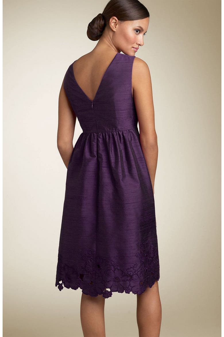Shantung Dress, Alternate, color, PANSY