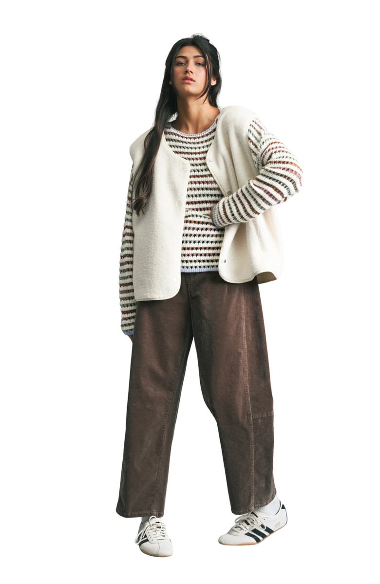 WISHLIST Faux Shearling Vest, Alternate, color, Vanilla