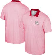 COLOSSEUM Men's Colosseum White/Scarlet Rutgers Scarlet Knights Print Stripe Polo