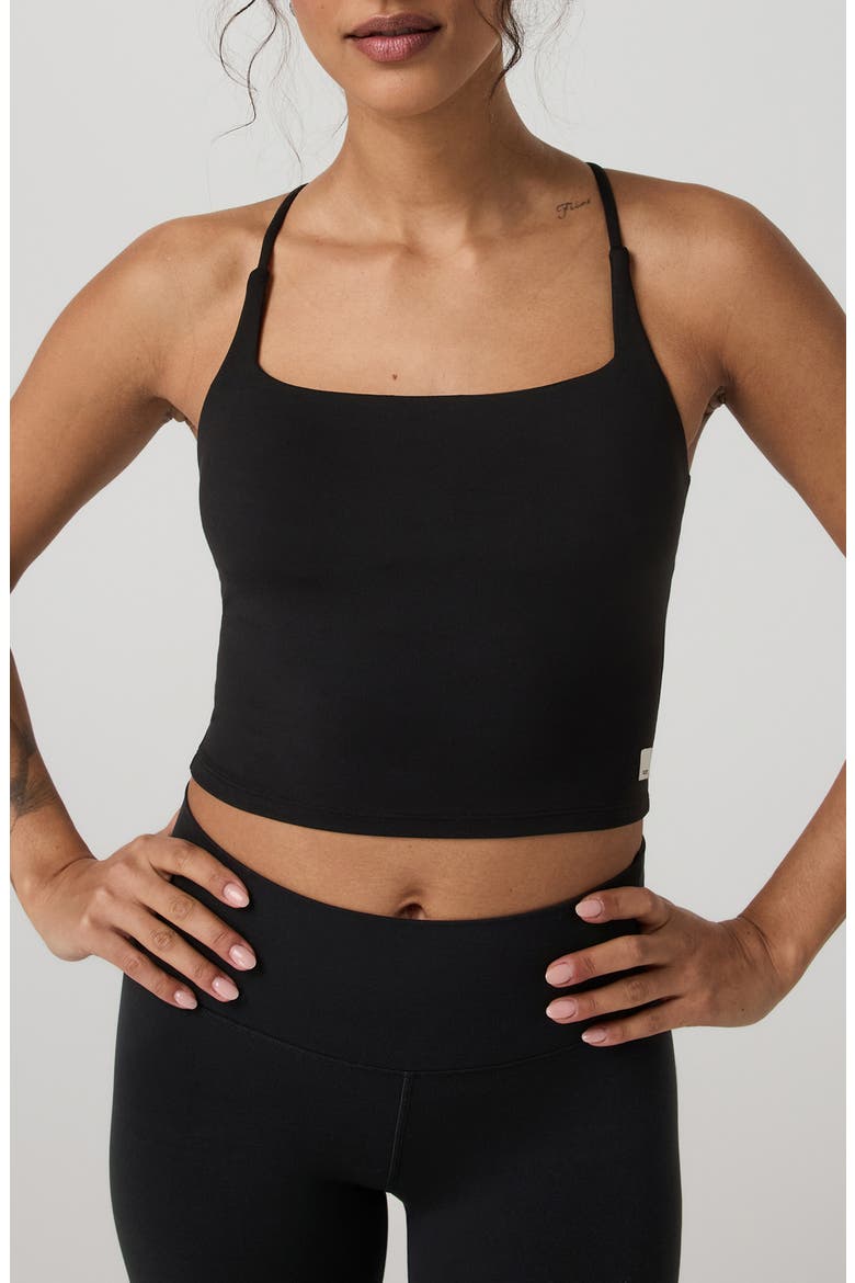 All the Feels Strappy Back Tank, Main, color, BLACK