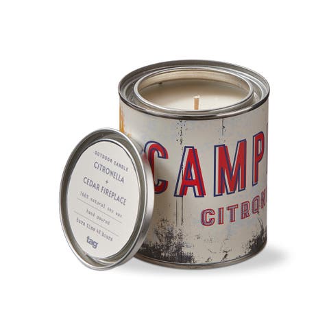 Citro Cedar Fireplace Candle Multicolor 48hr Burn Time
