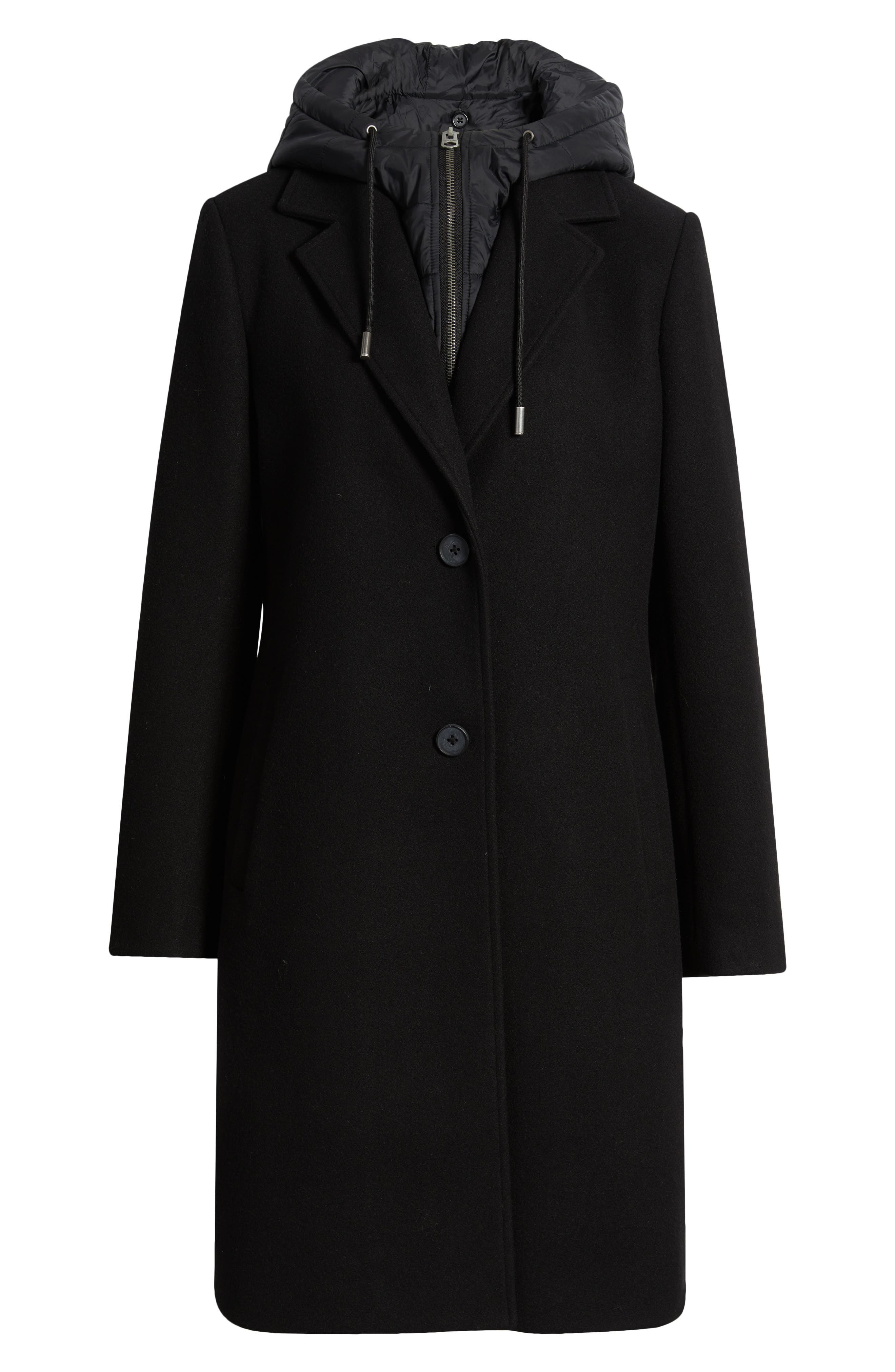 Женские куртки Lucky Brand Walker Coat with Hooded Bib Inset — фото 7