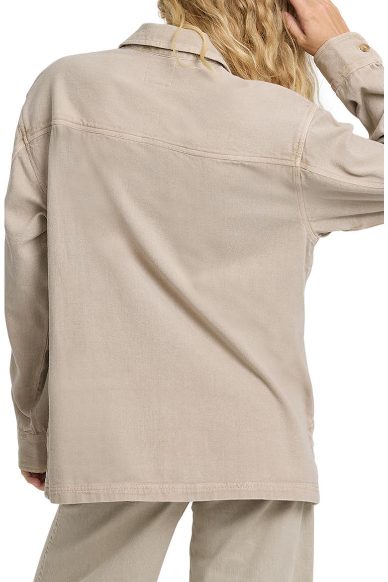 Washed Ashore 2 Cotton Shacket, Alternate, color, COBBLESTONE