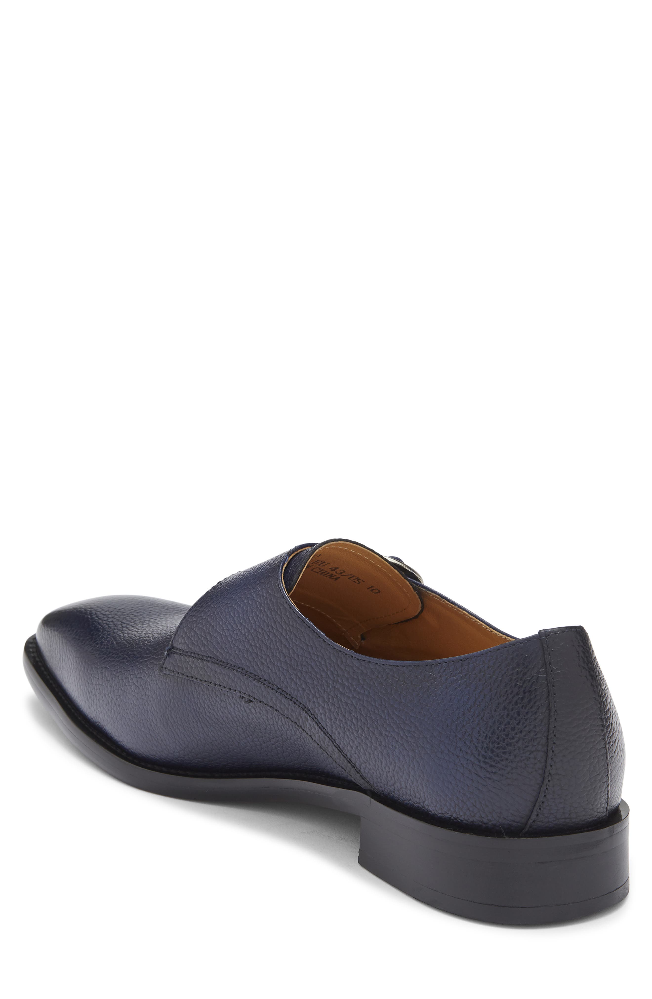 Maison Forte Vero Monk Shoe, Alternate, color, Navy