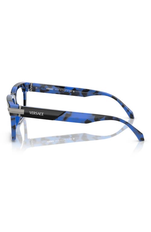 Versace Eyewear Eyeglasses In Blue Havana