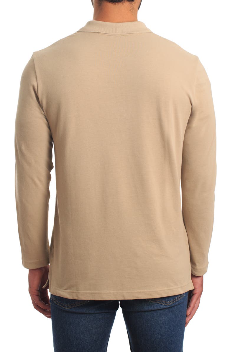 Jared Lang Long Sleeve Cotton Knit Polo, Alternate, color, 