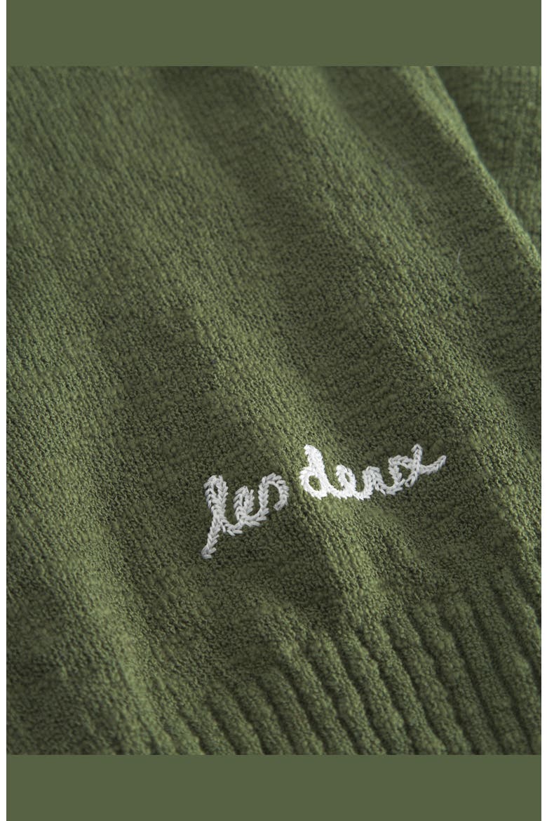 Brad Zipper Cotton Polo, Alternate, color, CHIVE GREEN