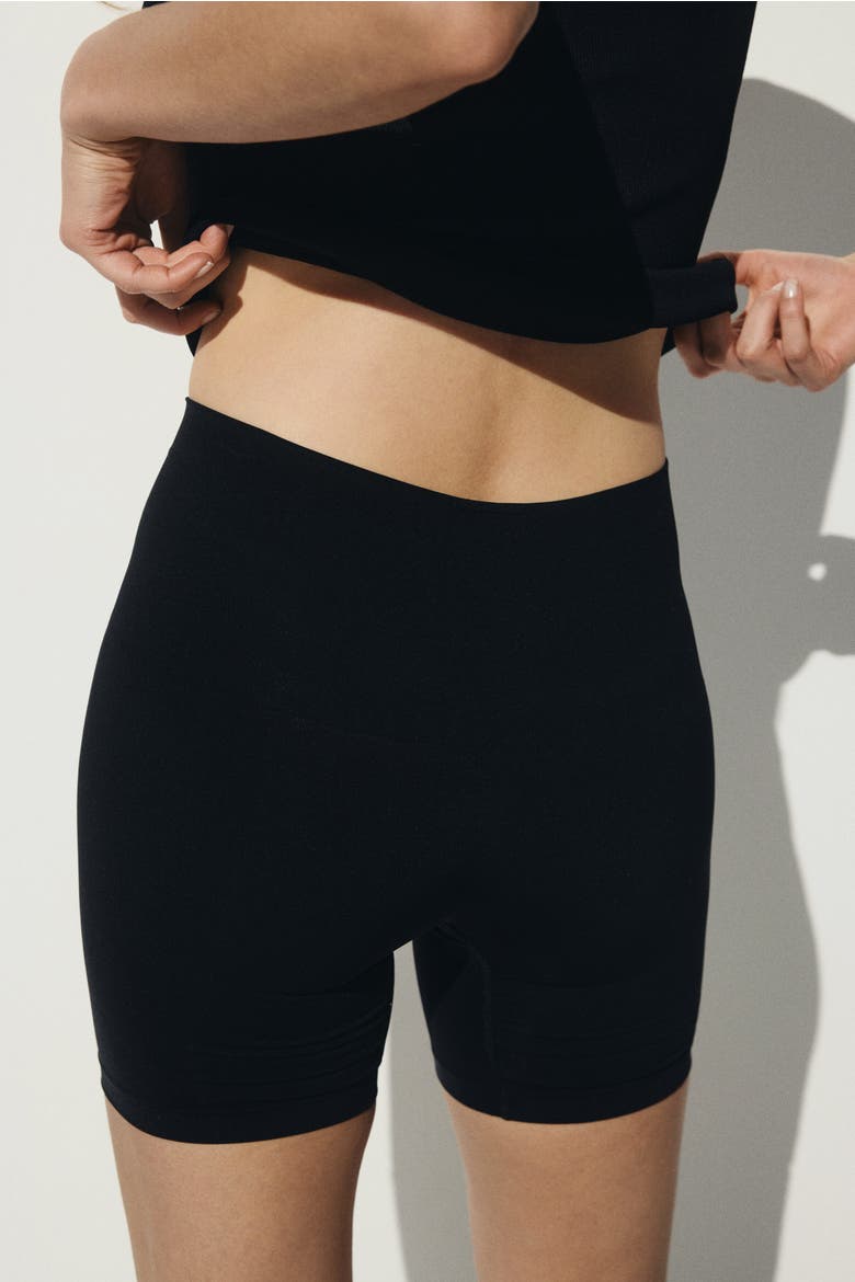 2-pack Seamless Medium Shape Bikers, Alternate, color, Black