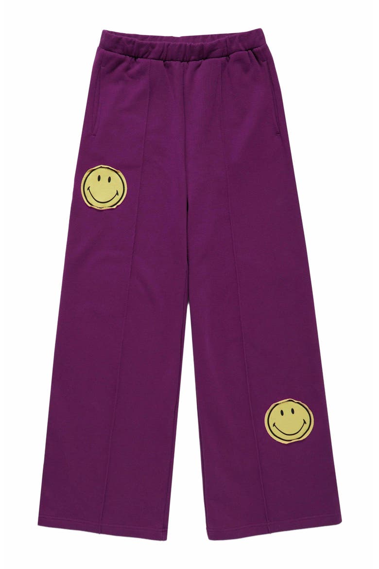 Smiley Straight Leg Pants, Alternate, color, PURPLE