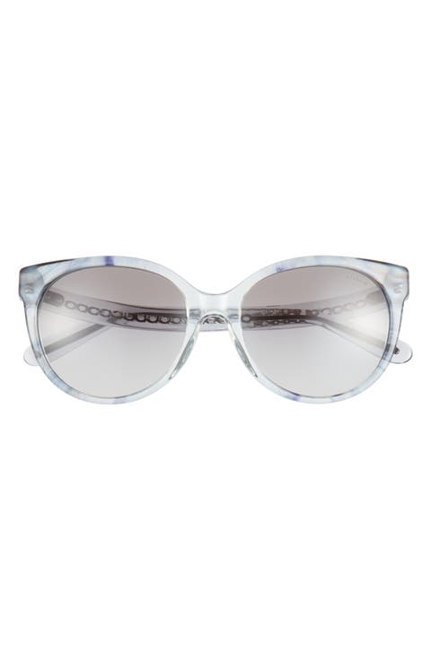 55mm Gradient Round Sunglasses