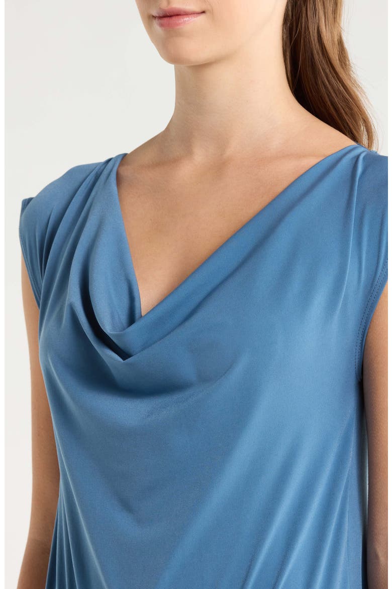 Maya Cowl Neck Minidress, Alternate, color, BLUE