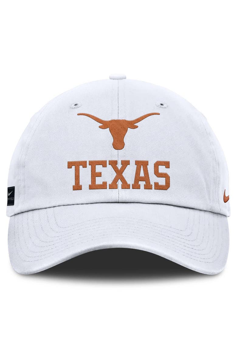 Nike Men's Nike White Texas Longhorns 2025 Sideline Club Adjustable Hat, Alternate, color, 