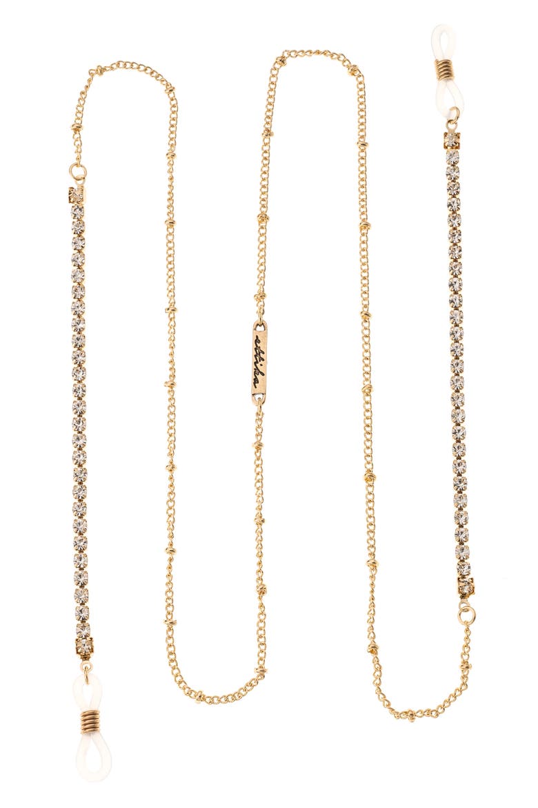 Shores Eyeglass Chain, Main, color, GOLD